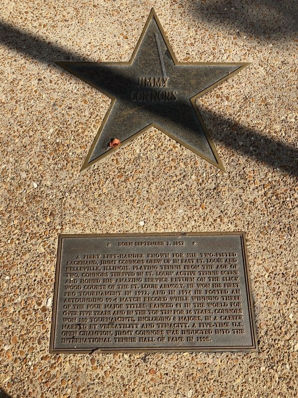 Jimmy Connors Marker. Click for full size. Jimmy Connors Marker image. Click for full size.