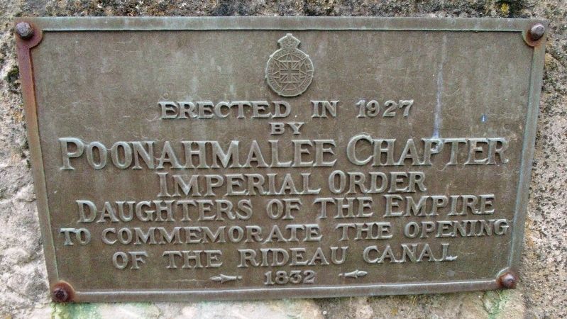 To Commemorate the Opening of the Rideau Canal 1832 Marker image. Click for full size.