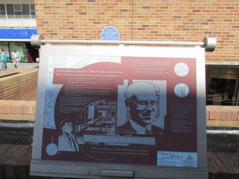 Donald Gibson CBE Marker. Click for full size. Donald Gibson CBE Marker image. Click for full size.