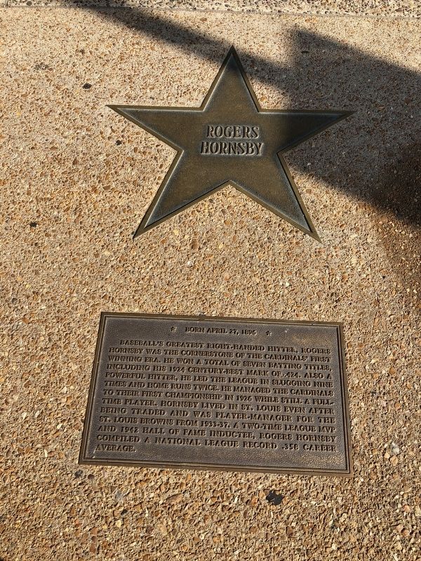 Rogers Hornsby Marker image. Click for full size.