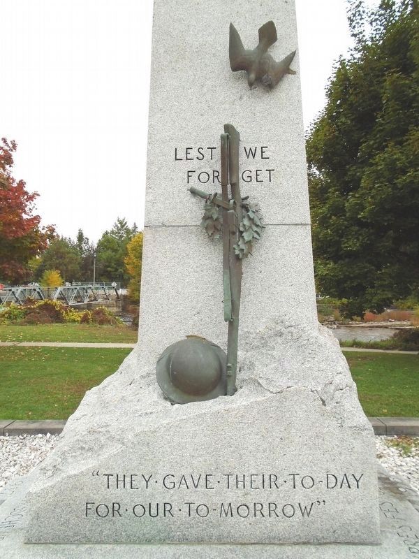 War Memorial Detail. Click for full size. War Memorial Detail image. Click for full size.