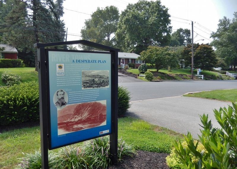 A Desperate Plan Marker (<i>side 2; wide view</i>) image. Click for full size.