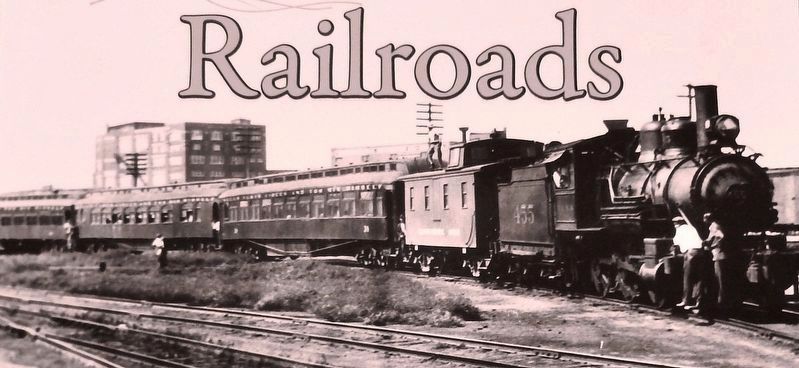 Marker detail: Illinois Central train, ca. 1929 image, Touch for more information