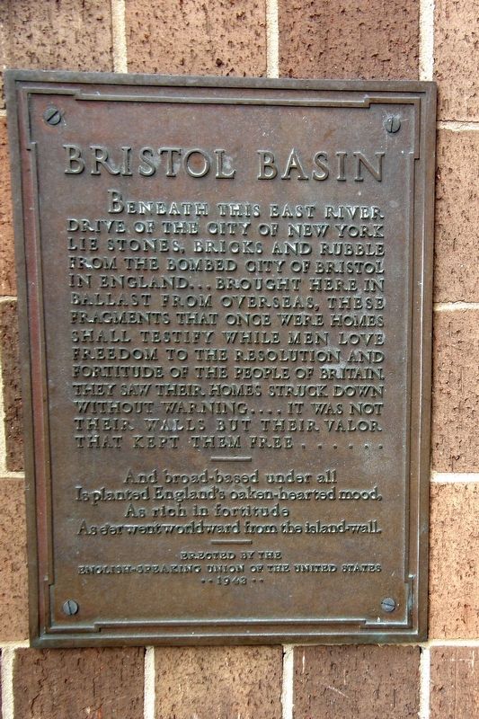 Bristol Basin Marker. Click for full size. Bristol Basin Marker image. Click for full size.