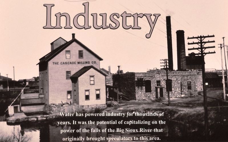 Marker detail: Cascade Mill, ca. 1890. Click for full size. Marker detail: Cascade Mill, ca. 1890 image. Click for full size.