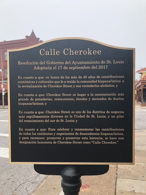 Calle Cherokee Marker. Click for full size. Calle Cherokee Marker image. Click for full size.