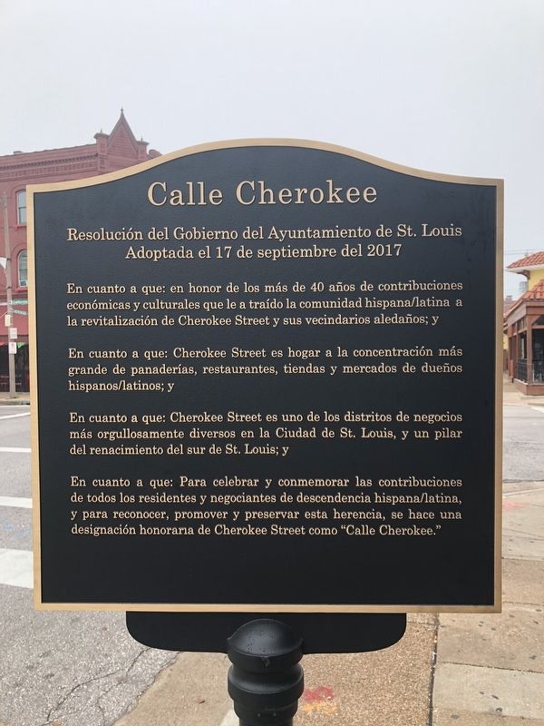 Calle Cherokee Marker image. Click for full size.