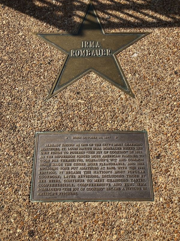 Irma Rombauer Marker image. Click for full size.