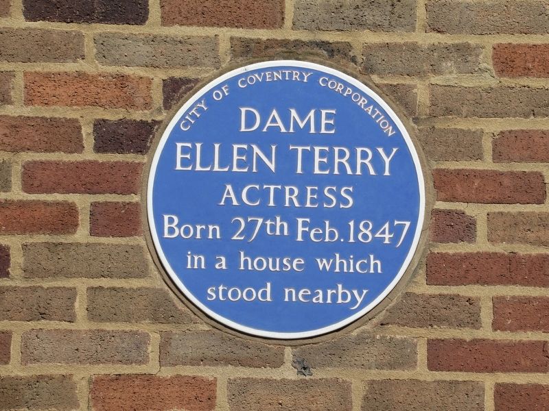Dame Ellen Terry Marker image. Click for full size.