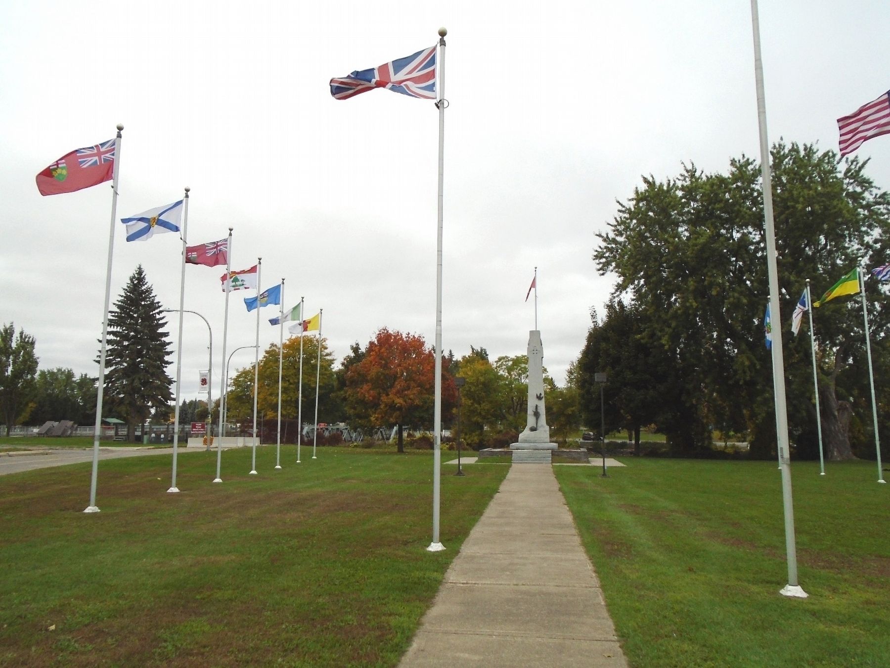 War Memorial at Veterans' Memorial Park. Click for full size. War Memorial at Veterans' Memorial Park image. Click for full size.