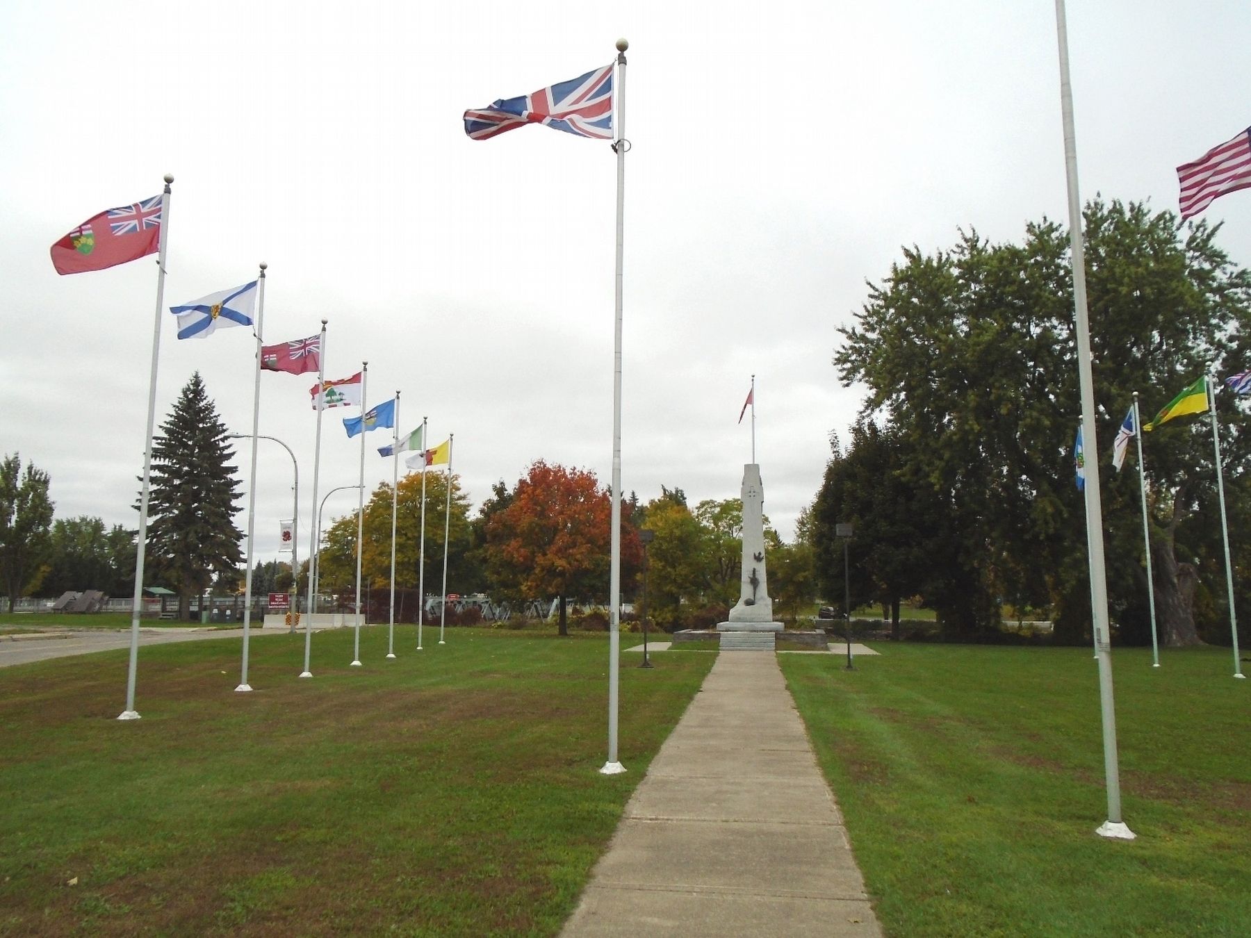 War Memorial at Veterans' Memorial Park image. Click for full size.