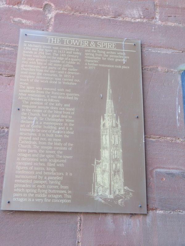The Tower & Spire Marker. Click for full size. The Tower & Spire Marker image. Click for full size.