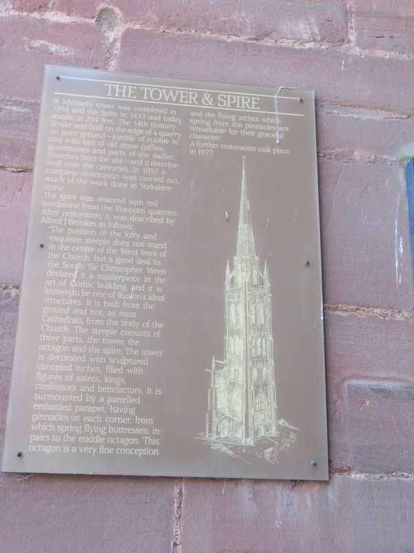 The Tower & Spire Marker image. Click for full size.