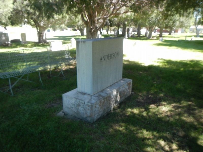 Niels Anderson ---- Mary Christoffersen Anderson Marker. Click for full size. Niels Anderson ---- Mary Christoffersen Anderson Marker image. Click for full size.