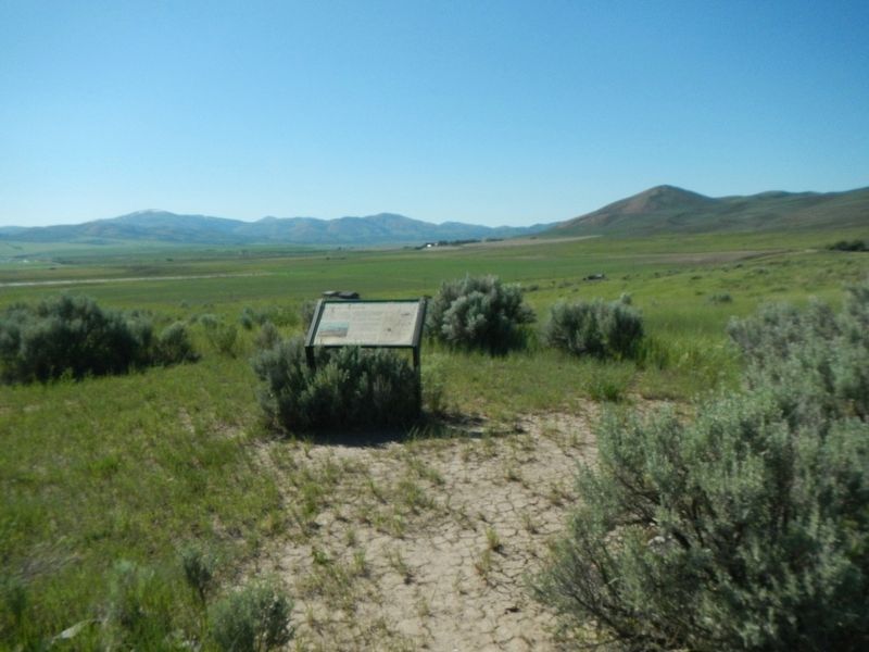 Settlement Along the Trail Marker image. Click for full size.