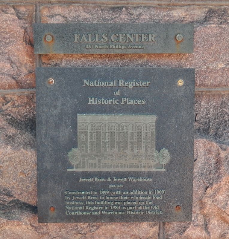 Jewett Bros. & Jewett Warehouse Marker (<i>tall view</i>). Click for full size. Jewett Bros. & Jewett Warehouse Marker (<i>tall view</i>) image. Click for full size.