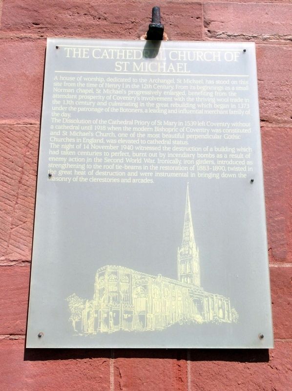 Cathedral Church of St Michael Marker. Click for full size. Cathedral Church of St Michael Marker image. Click for full size.