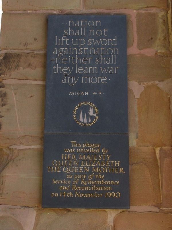 Service of Remembrance Marker. Click for full size. Service of Remembrance Marker image. Click for full size.