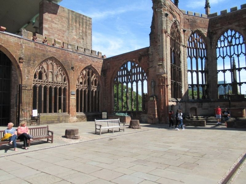 Huyshe Wolcott Yeatman Biggs in the Coventry Cathedral Ruins image. Click for full size.