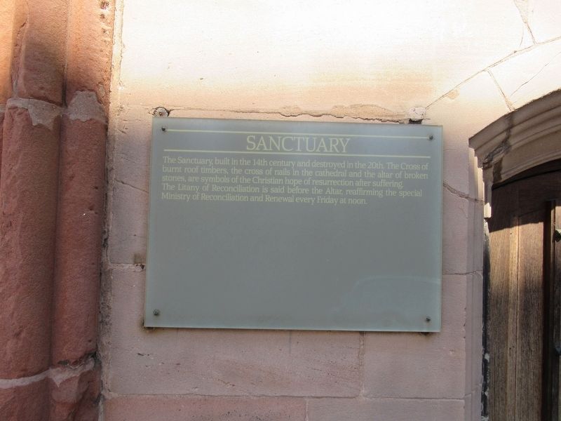 Sanctuary Marker. Click for full size. Sanctuary Marker image. Click for full size.