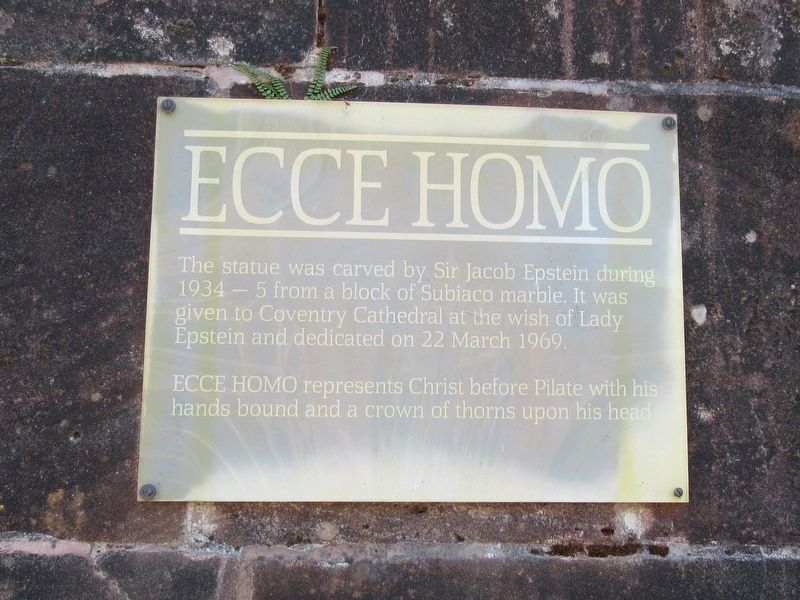 Ecce Homo Marker. Click for full size. Ecce Homo Marker image. Click for full size.