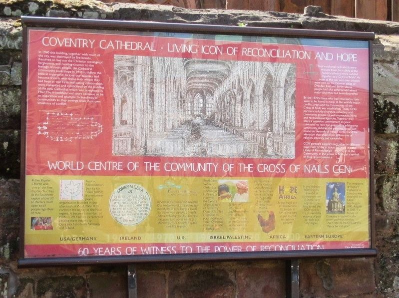 Coventry Cathedral Marker image. Click for full size.