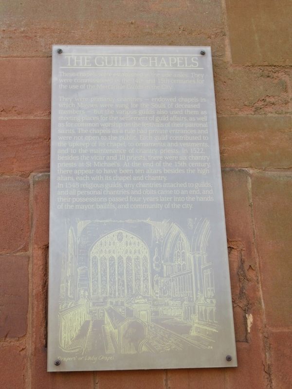 The Guild Chapels Marker. Click for full size. The Guild Chapels Marker image. Click for full size.