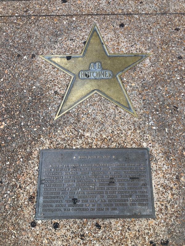 A.E. Hotchner Marker image. Click for full size.