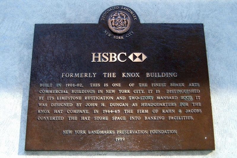 HSBC Marker. Click for full size. HSBC Marker image. Click for full size.