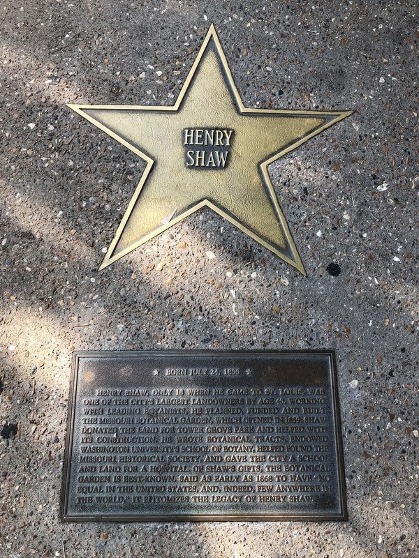 Henry Shaw Marker image. Click for full size.