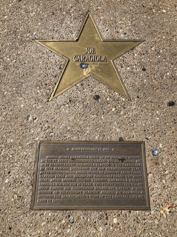 Joe Garagiola Marker image. Click for full size.