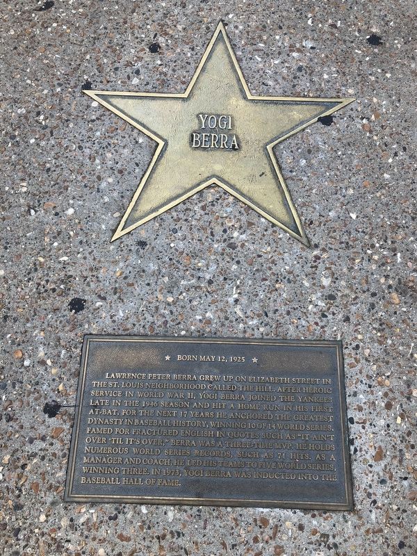 Yogi Berra Marker image. Click for full size.