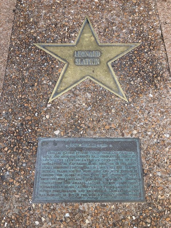 Leonard Slatkin Marker image. Click for full size.