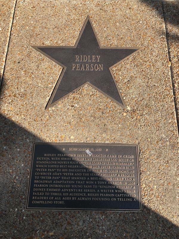 Ridley Pearson Marker. Click for full size. Ridley Pearson Marker image. Click for full size.