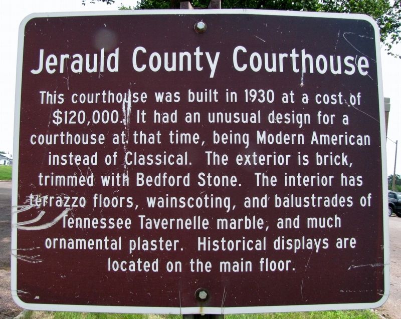 Jerauld County Courthouse Marker image. Click for full size.
