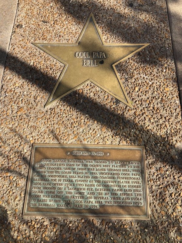 Cool Papa Bell Marker. Click for full size. Cool Papa Bell Marker image. Click for full size.
