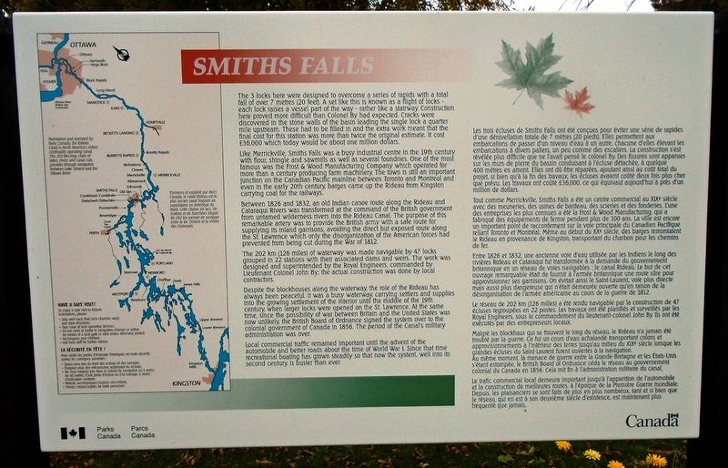 Smiths Falls Marker image. Click for full size.