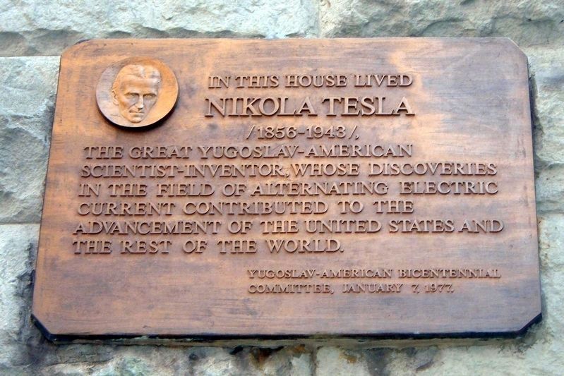 Nikola Tesla Marker. Click for full size. Nikola Tesla Marker image. Click for full size.