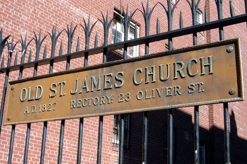 St. James' Church Marker. Click for full size. St. James' Church Marker image. Click for full size.
