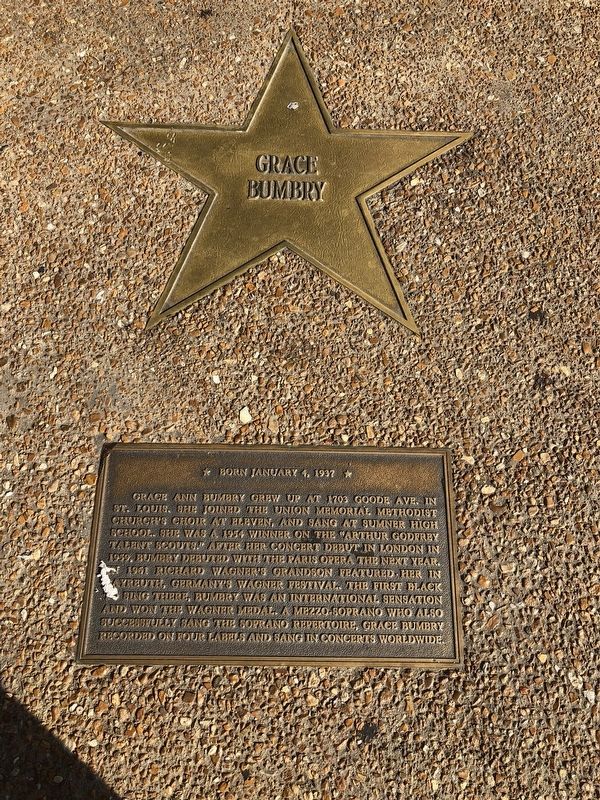 Grace Bumbry Marker image. Click for full size.