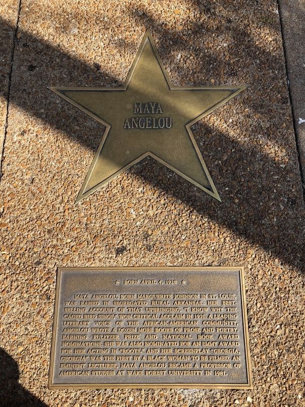 Maya Angelou Marker image. Click for full size.