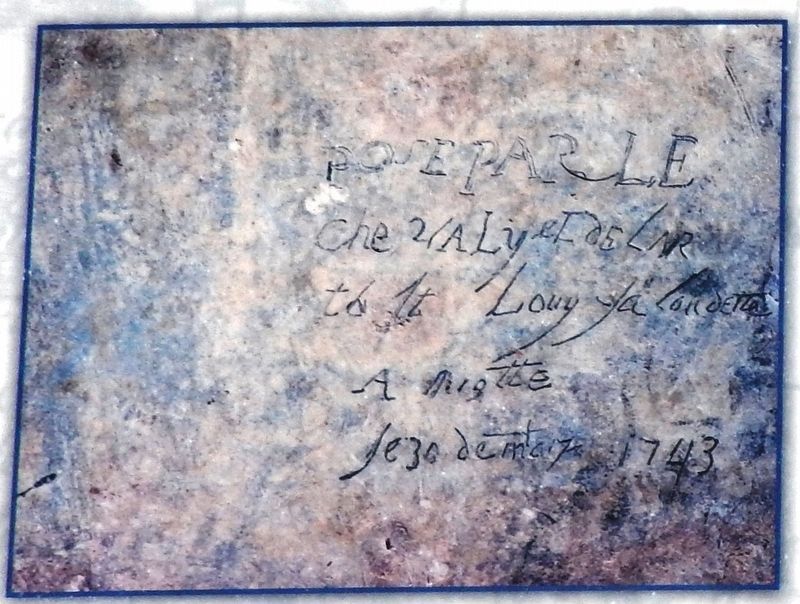 Marker detail: Verendrye Plate (<i>back side</i>) image. Click for full size.