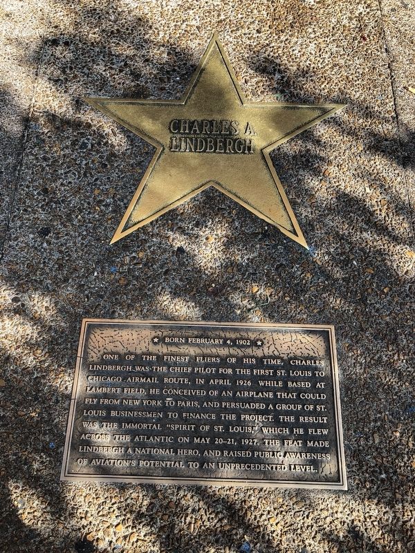 Charles A. Lindbergh Marker. Click for full size. Charles A. Lindbergh Marker image. Click for full size.
