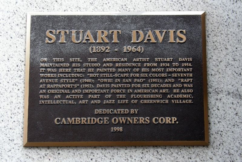 Stuart Davis Marker image. Click for full size.