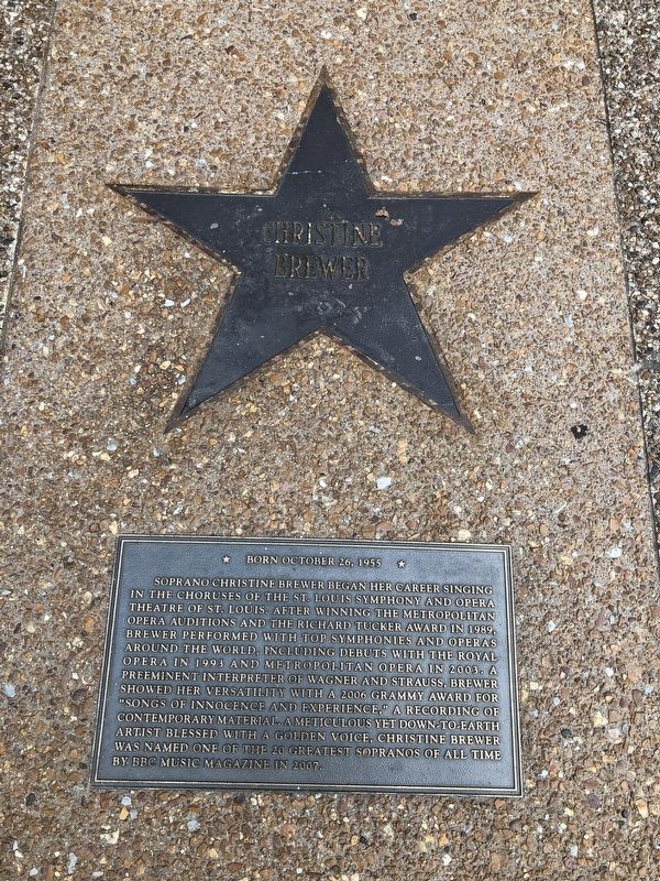 Christine Brewer Marker. Click for full size. Christine Brewer Marker image. Click for full size.