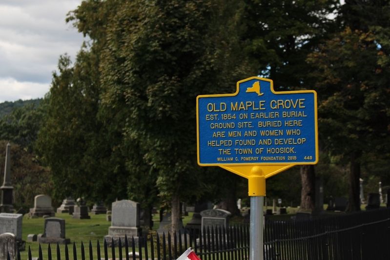 Old Maple Grove Marker. Click for full size. Old Maple Grove Marker image. Click for full size.
