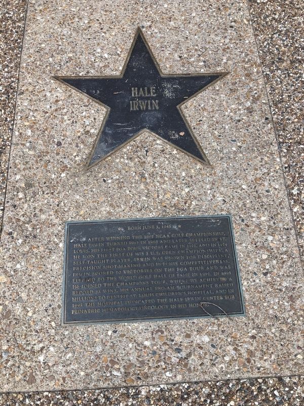 Hale Irwin Marker. Click for full size. Hale Irwin Marker image. Click for full size.