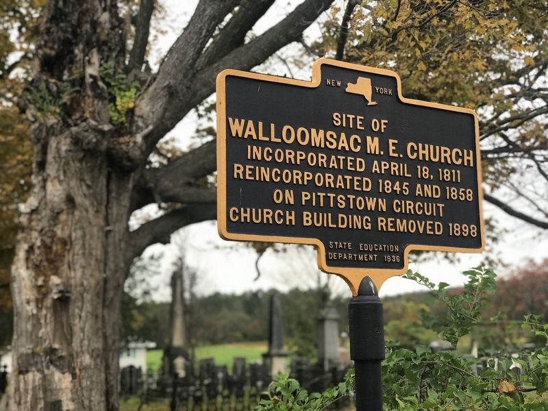 Walloomsac M.E. Church Marker image. Click for full size.