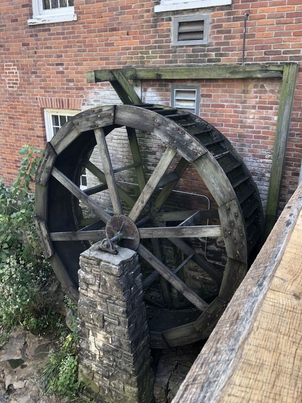Mill wheel on the property. Click for full size. Mill wheel on the property image. Click for full size.