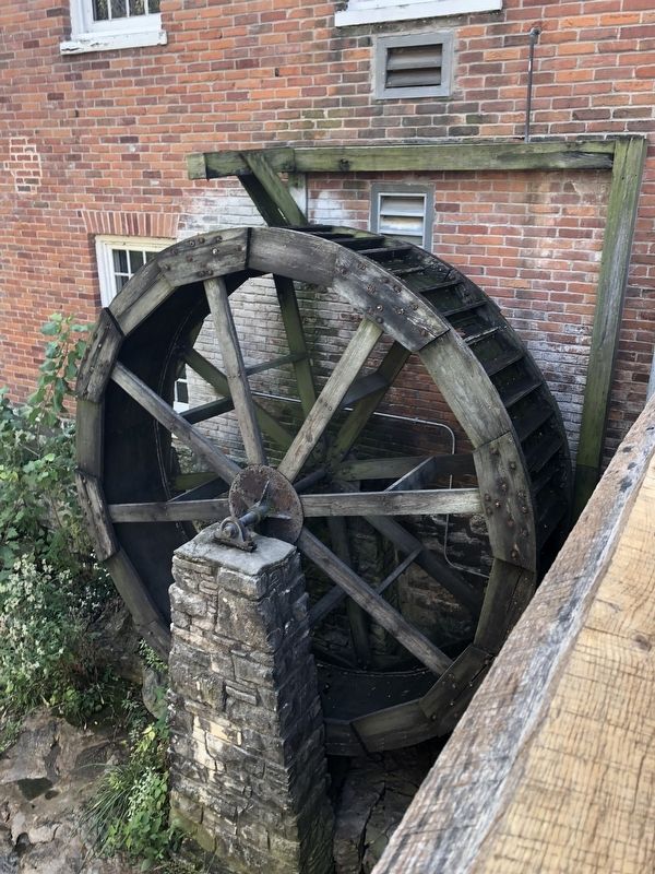 Mill wheel on the property image. Click for full size.